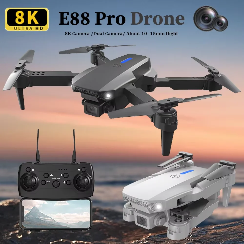 Eachine Drone E58 - 2025 E88 Profesyonel HD 4K RC