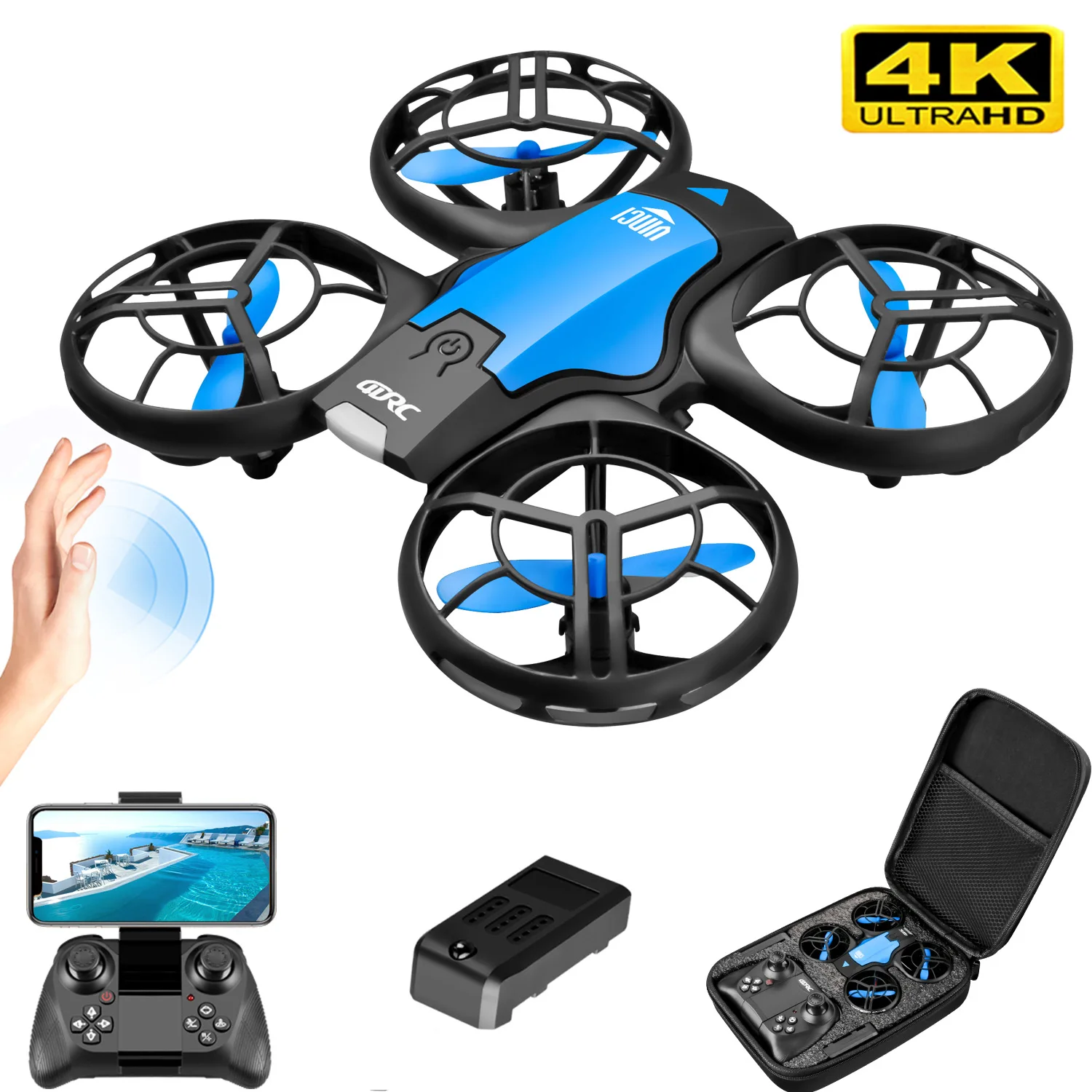 V8 Yeni Mini Drone 4K Profesyo - Drone Battery Case incelemesi ve fiyatı