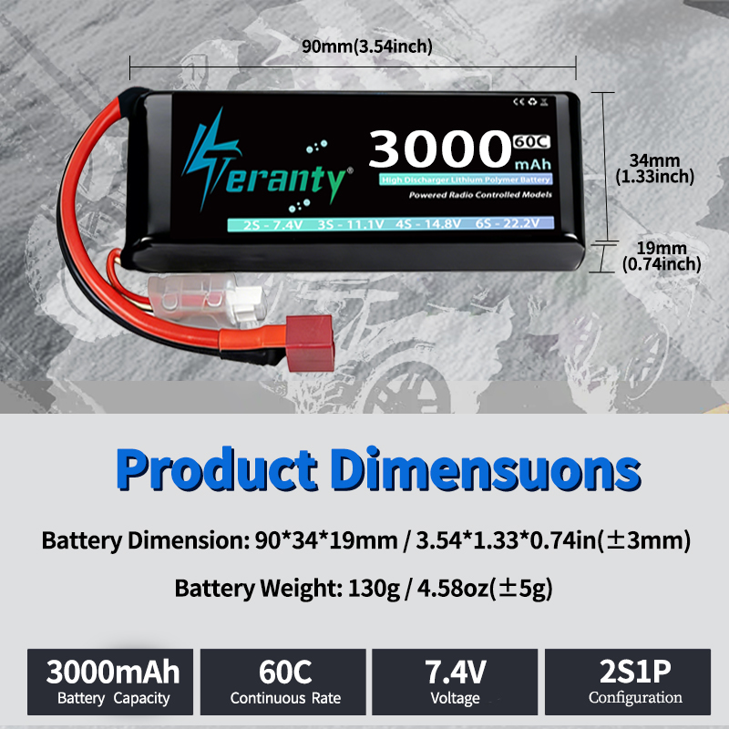 TERANTY 2S 3000mAh Lipo Pil 7. - Drone Battery 3S incelemesi ve fiyatı